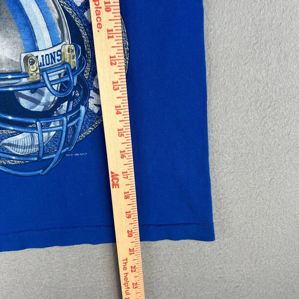 VTG Detroit Lions T Shirt Kids 10-12 NFL Football Single‎ Stitch 1995 90s USA